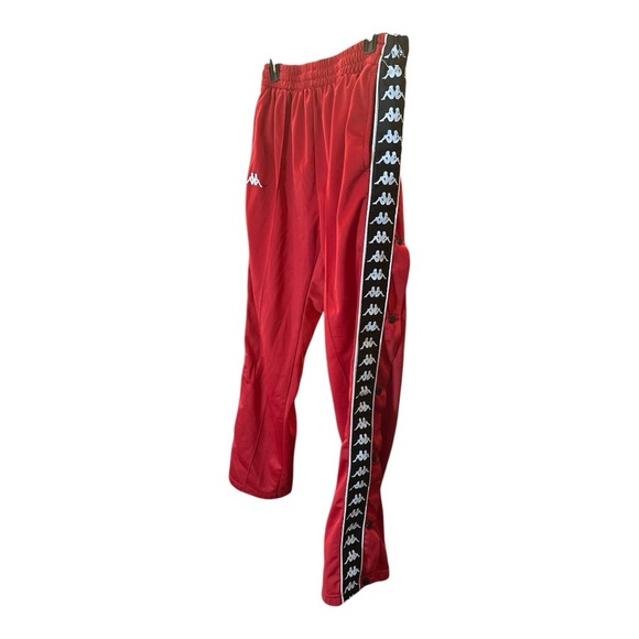 Vintage Kappa Track Pants - Red with Iconic Side Tape - Size XL - Picture 7 of 7